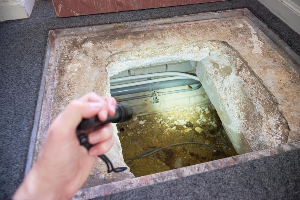 Inspecting signs of crawl space mold in Indianapolis, IN