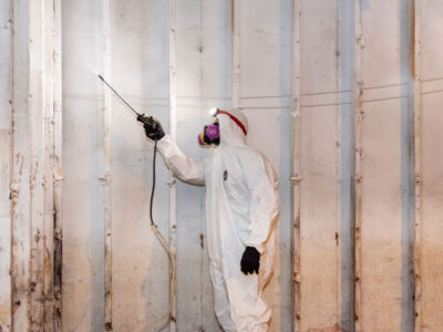 Spraying Building